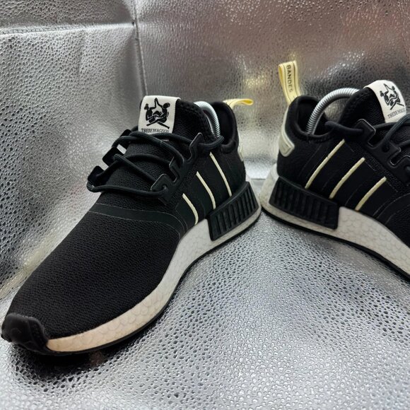 Size 8.5 Adidas Thebe Magugu x NMD_R1 Mens Black Running Sneakers GX2074 - Picture 5 of 13